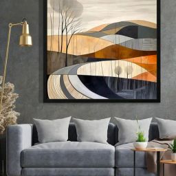 999Store Printed Brown Canvas Wall Art-image-83