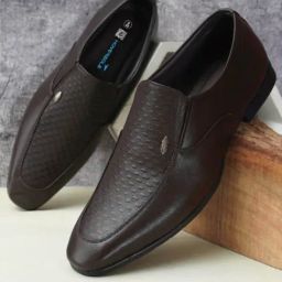 Hoversoul Men's Scala Brown Slip-On Shoes-image-80