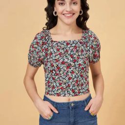 YU by Pantaloons Multicolored Floral Print Crop Top-66