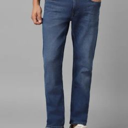 Louis Philippe Blue Cotton Slim Fit Jeans-image-81