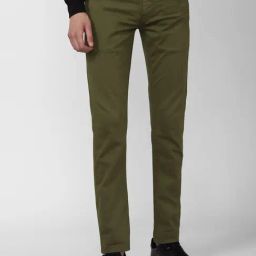 Peter England Green Cotton Slim Fit Jeans-picture-11