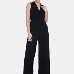 Powersutra Black Regular Fit Jumpsuit-image-63