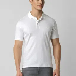 Van Heusen White Cotton Regular Fit Polo T-Shirt-picture-21