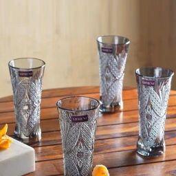 The Artment Transparent Glass Solid Drinking Glass - Pack of 4-image-78