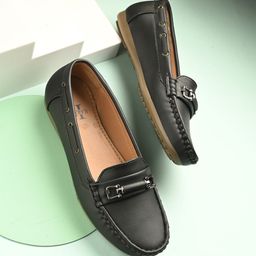 KARADDI Women Slip-On Round Toe Loafers-image-80
