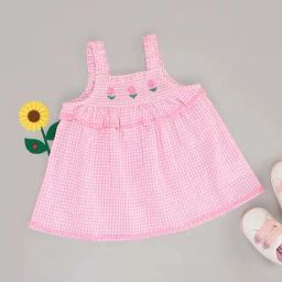 Pantaloons Baby Girls Plumeria Cotton Checks Casual Tops & Tees-picture-49