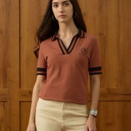 U.S. Polo Assn. Rust Cotton Regular Fit Polo T-Shirt-picture-12