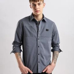 CALVIN KLEIN JEANS Navy Men Slim fit Solid Shirt-picture-43