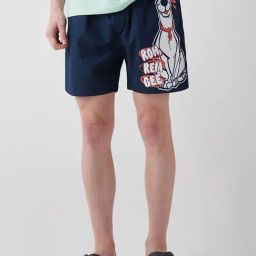 Bewakoof Navy Cotton Regular Fit Graphic Printed Boxers-image-92
