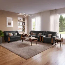 Godrej Interio Parto Plus Black Pinewood 2 Seater Sofa-image-38