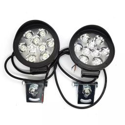 Cartronics 9 Round Cap LED Fog Light With On/Off Switch for Yamaha Fazer 25 (Set of 2 Pcs) image 2