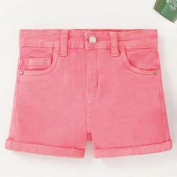 Ed-a-Mamma Kids Pink Solid Shorts-image-45