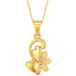 Joyalukkas Gold 22k Duo-Hearts Flower Casual Pendants for Women-image-87