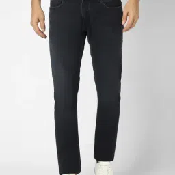 Peter England Jeans Black Cotton Slim Fit Jeans-picture-36