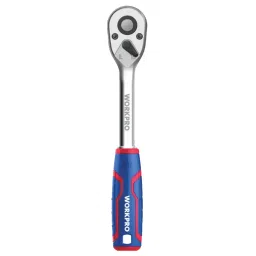WORKPRO 1/2 inch Drive Size Chrome Steel Matt Chrome Plated Quick Release Ratchet Handle, WP271009-picture-45