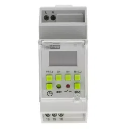 RS PRO Digital Pulse Switch DIN Rail Time Switch 110 240 V AC 1-Channel, 8966885-20