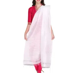 Dupatta Bazaar White Dupatta-40