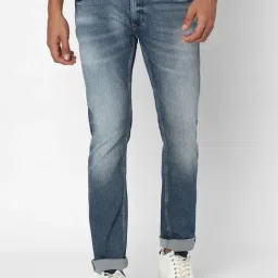 Spykar Light Blue Cotton Regular Fit Jeans-picture-32