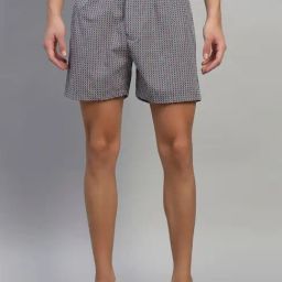 Cantabil Blue Regular Fit Printed Boxers-picture-22
