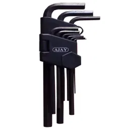 Ajay Tool Long Hex Allen Key Set Chrome Vanadium Steel 1.5-10 mm Size, AJ-HAKS/LP/MM (Pack of 9)-image-23