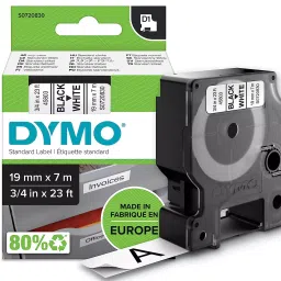DYMO 19mm x 7m Black Print on White Tape Self-Adhesive Label Printers, S0720830-image-88