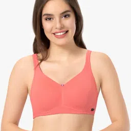 Every De by Amante Sunkist Coral Non Padded Non Wired Full Coverage Bra-picture-28