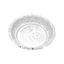 Sri Jagdamba Pearls 0.8 Silver Pooja Plate-image-60