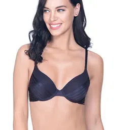Amante Navy Under Wired Padded T-Shirt Bra-picture-30