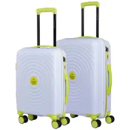 Nasher Miles Goa Hard-sided Polypropylene Set of 2 Lavender Fluorescent Green Trolley Bag(55&65Cm)-image-59
