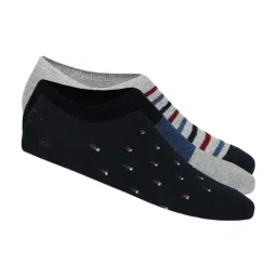 Ajile by Pantaloons Navy Blue Striped Sports Socks - Pack of 3-image-49