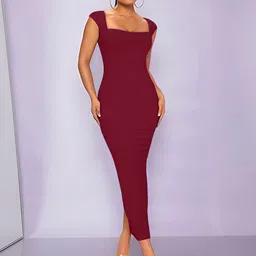 Stylecast X Slyck Women Bodycon Maxi Dress-image-42