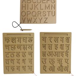 Mindmaker Wooden Tracing Boards with Dummy Pencil Pack of 3 ( Color May Vary)-15