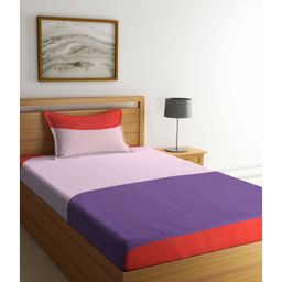 Arrabi Single Bed Cotton Bedsheet and Pillow Cover  Multicolour-image-41