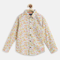 Tales & Stories Cotton Full Sleeves Abstract Printed  Shirt - Blue-image-41