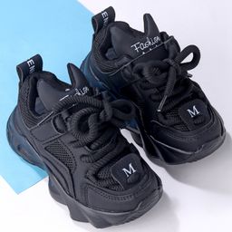 Oh! Pair Sneaker with Lace Up Closure - Black-image-61