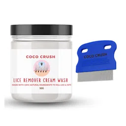 Coco Crush Lice & Nits Remover Cream Wash & Fine-Tooth Precision Lice Comb, 100% Natural - 50g + Comb-picture-48