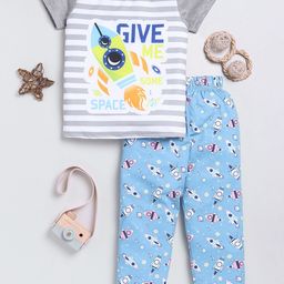 Here&Now X Game Begins Boys Printed T-shirt with Pyjamas-picture-45