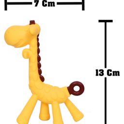 Kritiu Silicone Combo Of Giraffe Shape & Rattle Handle Teethers - Multicolor image 2