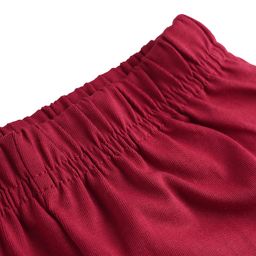 Tango Single Jersey Knit Above Knee Length Shorts with Text Print - Red image 4