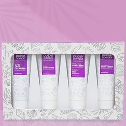 PURPLE POMPA Set Of 4 Cleanser, Moisturizer, Sunscreen & Night Cream-50