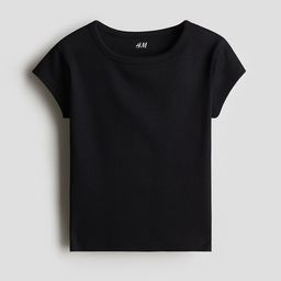 H&M Ribbed Cotton Top-image-73