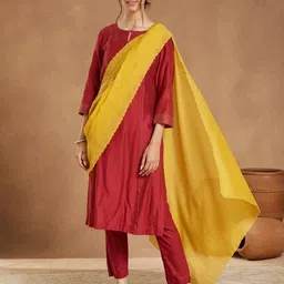 Fabindia Cotton Silk Dupatta-picture-40