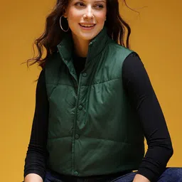 HERE&NOW Women Crop Gilet Jacket-picture-44