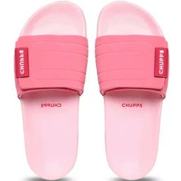 Chupps Women's Quilt Bloom ErgoX Plus Pink Slides-image-20