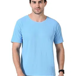 OWL MINK Men Solid Round Neck T-shirt-image-32