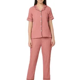 Smarty Pants Rose Gold Shirt With Lounge Pants-image-56