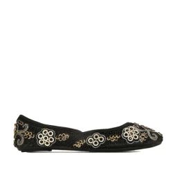 Bata Women's QUINN E 23 Black Flat Ballets-image-39