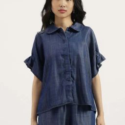 United Colors Of Benetton Blue Regular Fit Top-picture-34
