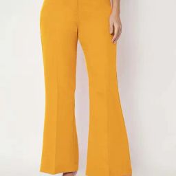 Brinns Mustard Flaired Fit Trousers-picture-30