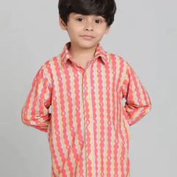 Tales & Stories Boys Pink Printed Shirt-picture-14